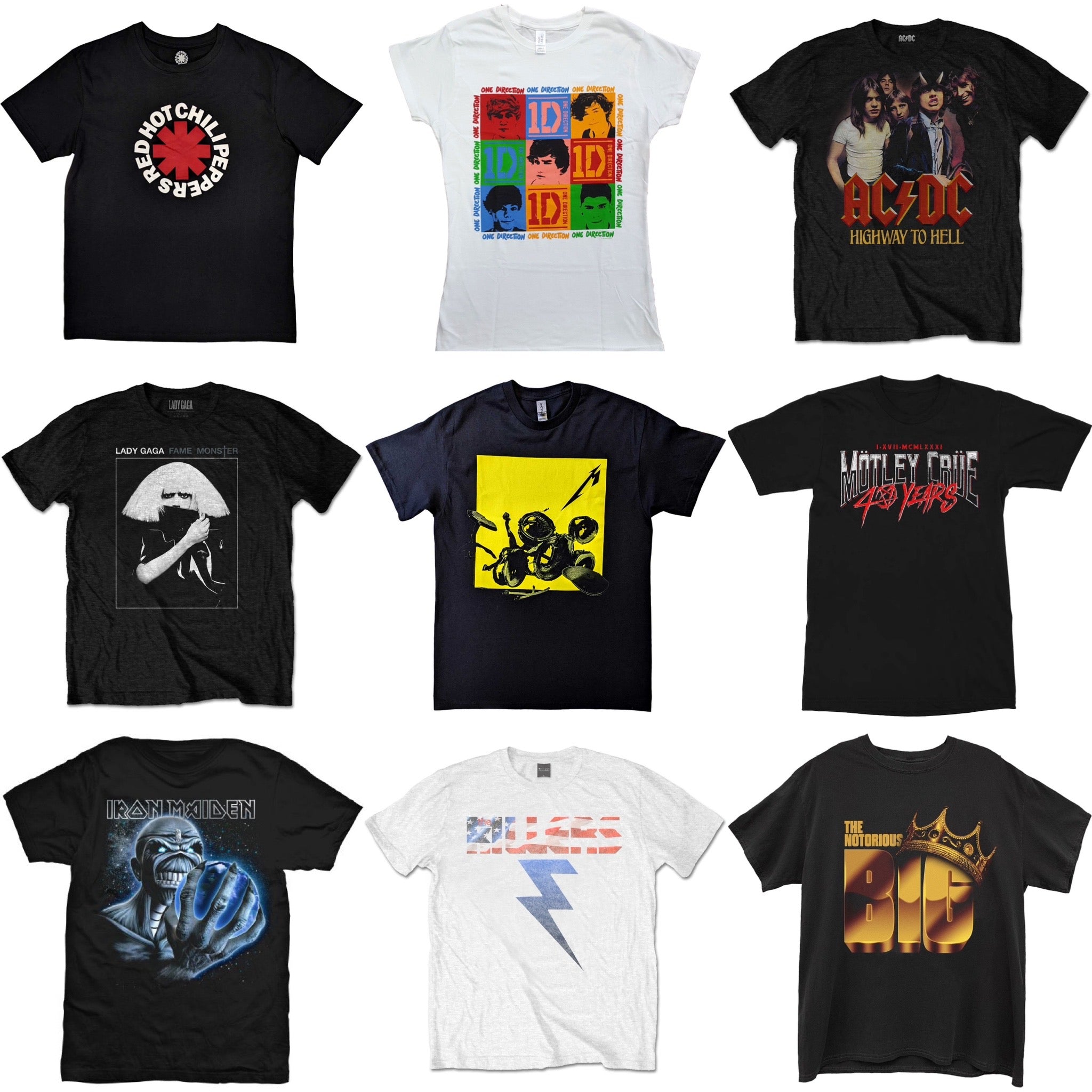 Official Rock and Pop T-Shirts from IrelandVinyl.com | Ireland Vinyl