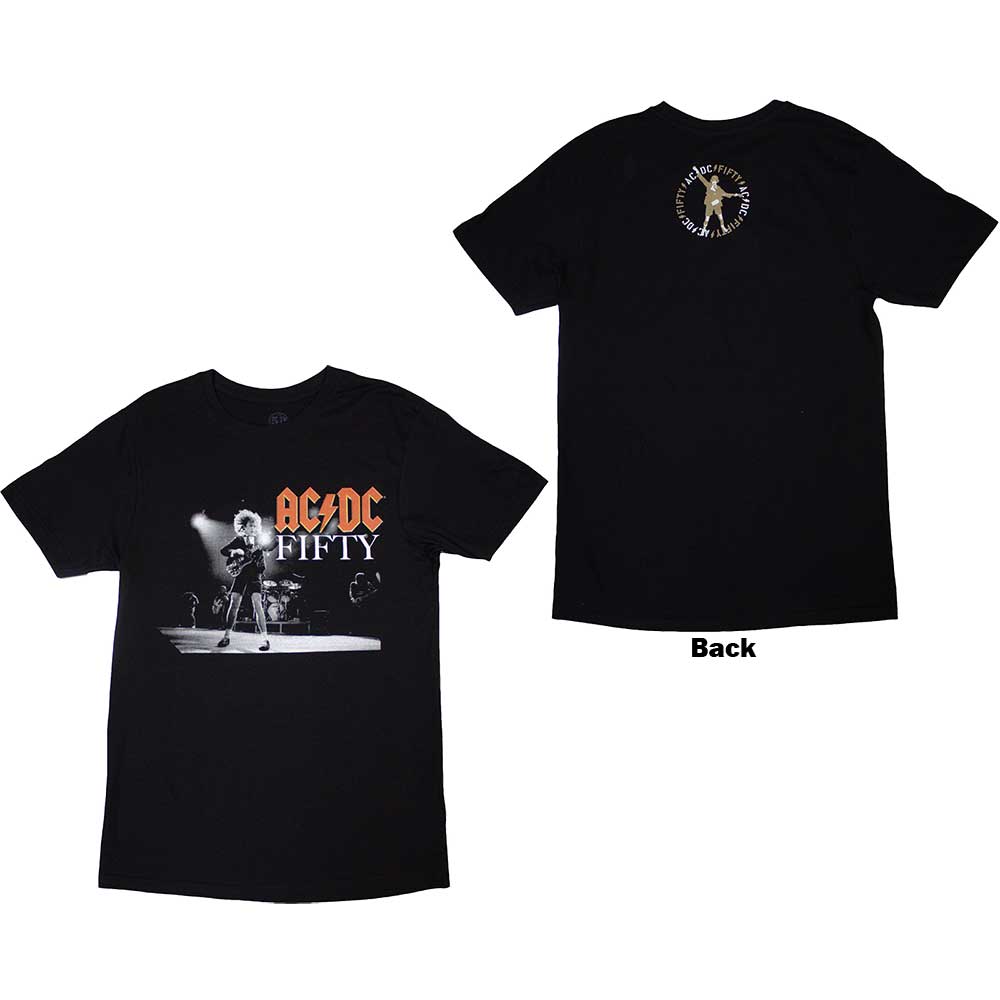 AC DC T-Shirt On Stage Fifty (Back Print) 