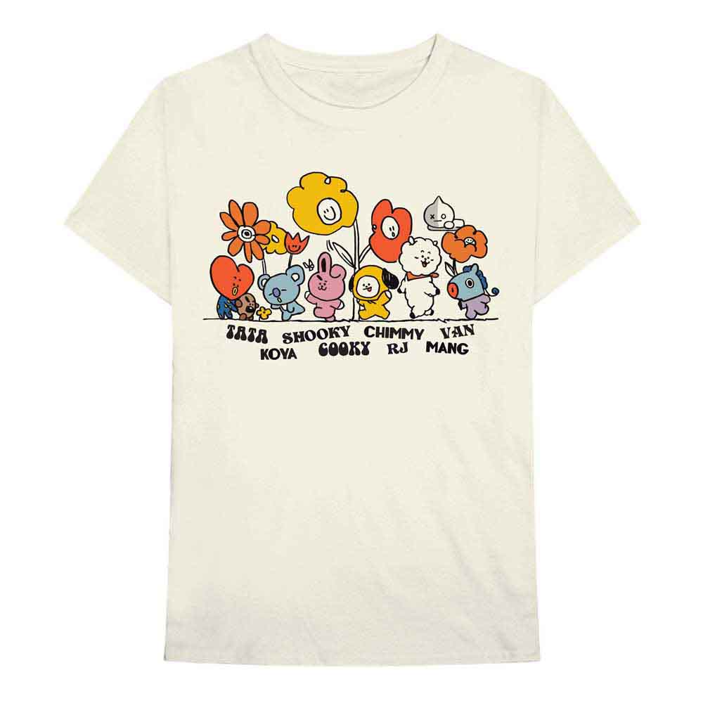 BT21 (BTS) T-Shirt Hippie Flowers