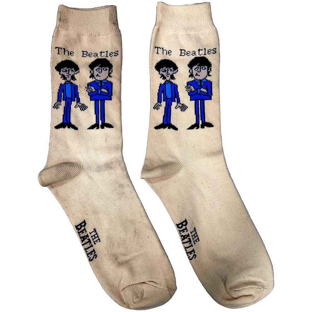 Beatles Cartoon Group Womens Socks 4-7 - Ireland Vinyl