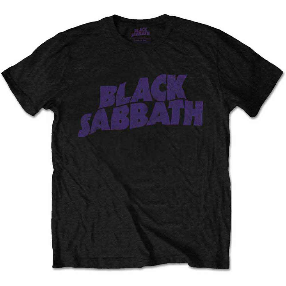 Black Sabbath T-Shirt: Wavy Logo Vintage - Ireland Vinyl