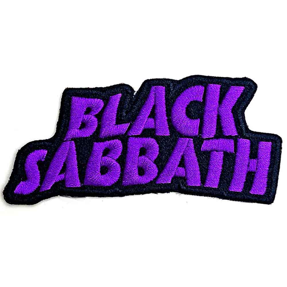 Black Sabbath Woven Patch Cut Out Wavy Logo - Ireland Vinyl