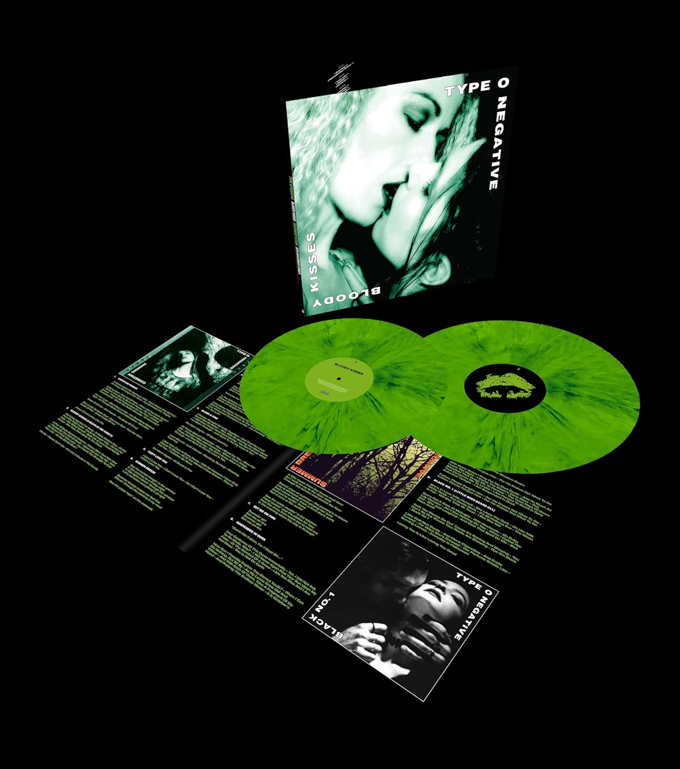 Type O Negative 'Blood Kisses: Suspended In Dusk (Limited Edition Green & Black 2LP Vinyl)' - Ireland Vinyl