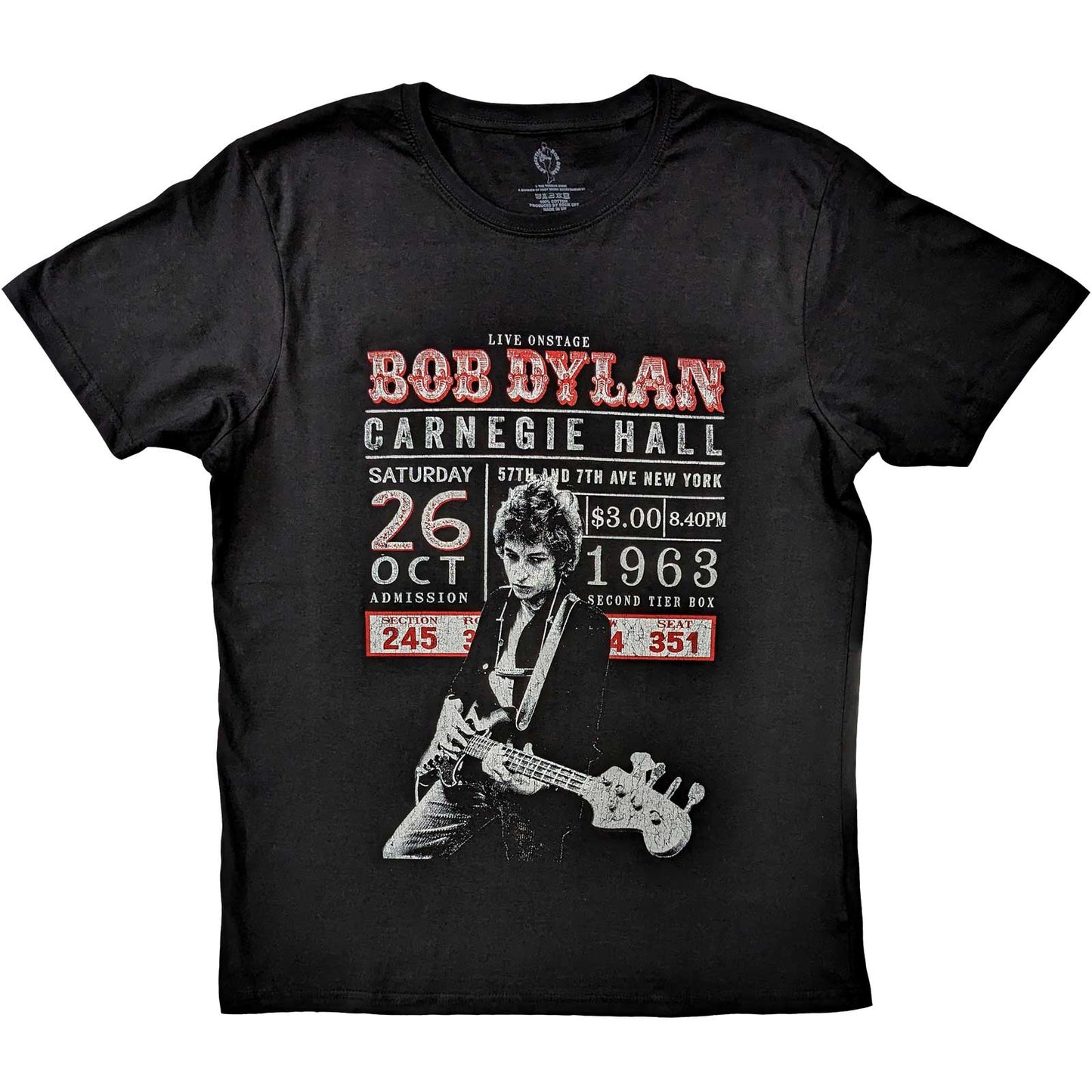 Bob Dylan Carnegie Hall Shirt - Ireland Vinyl