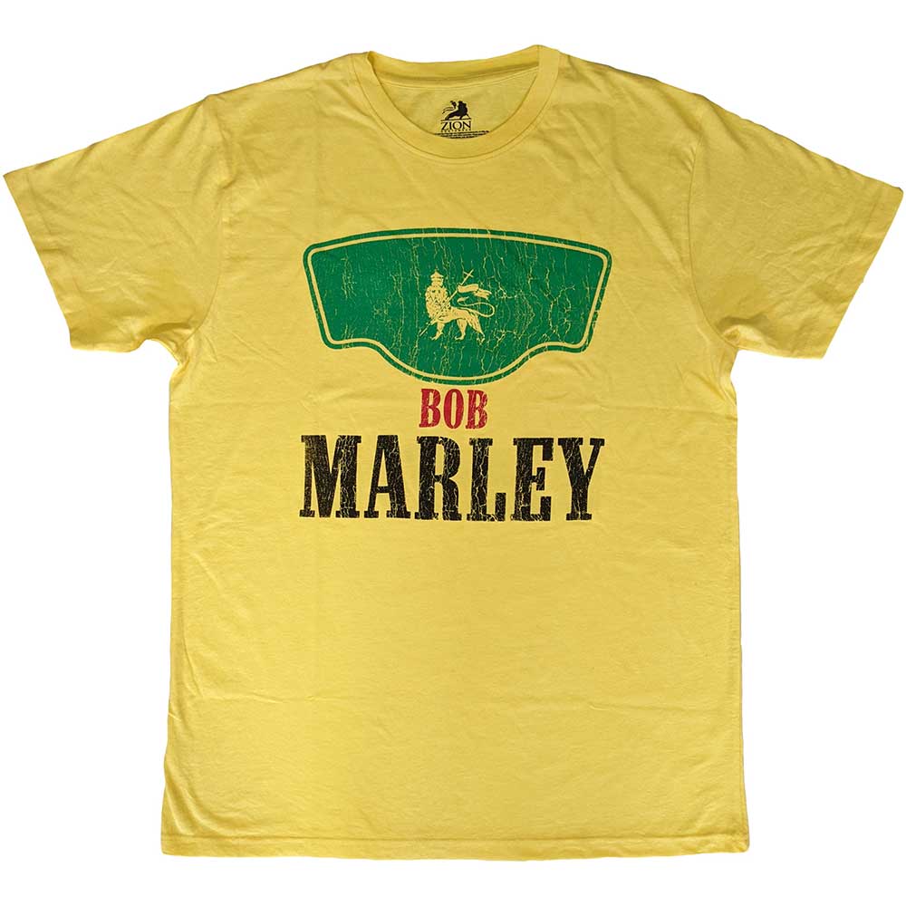 Bob Marley Yellow Shirt Vintage Green Label - Ireland Vinyl