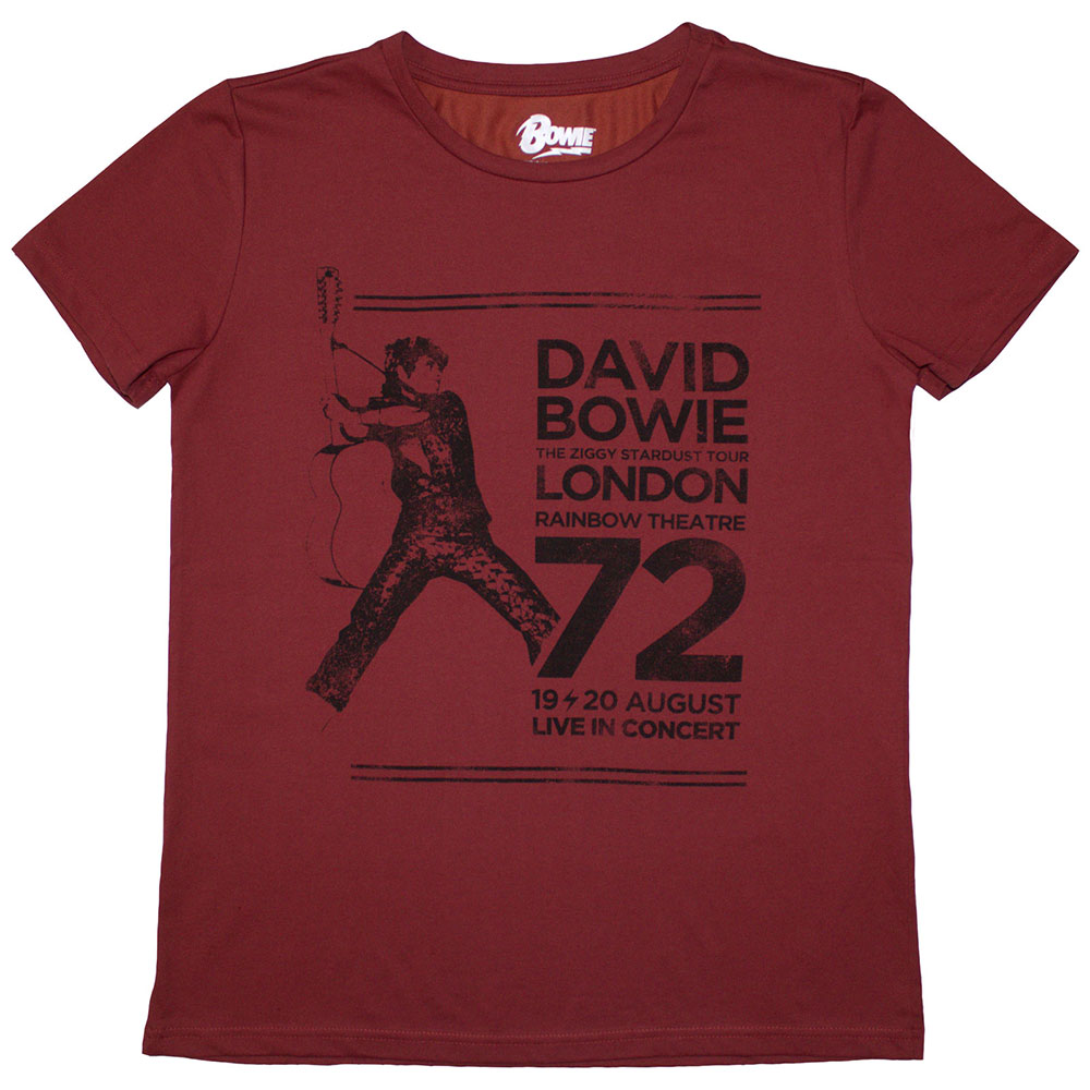 David Bowie Ladies Shirt Rainbow Theatre - Ireland Vinyl