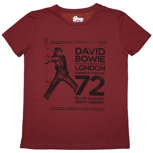 David Bowie Ladies Shirt Rainbow Theatre - Ireland Vinyl