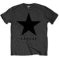 David Bowie T-Shirt Blackstar auf Grau