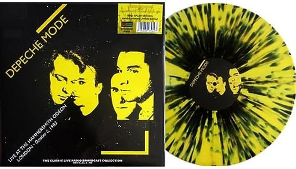 Depeche Mode Live 83 Splatter LP - Ireland Vinyl