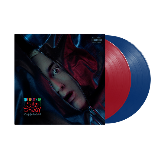 Eminem The Death of Slim Shady (Coup De Grâce) 2LP - Red & Blue Opaque