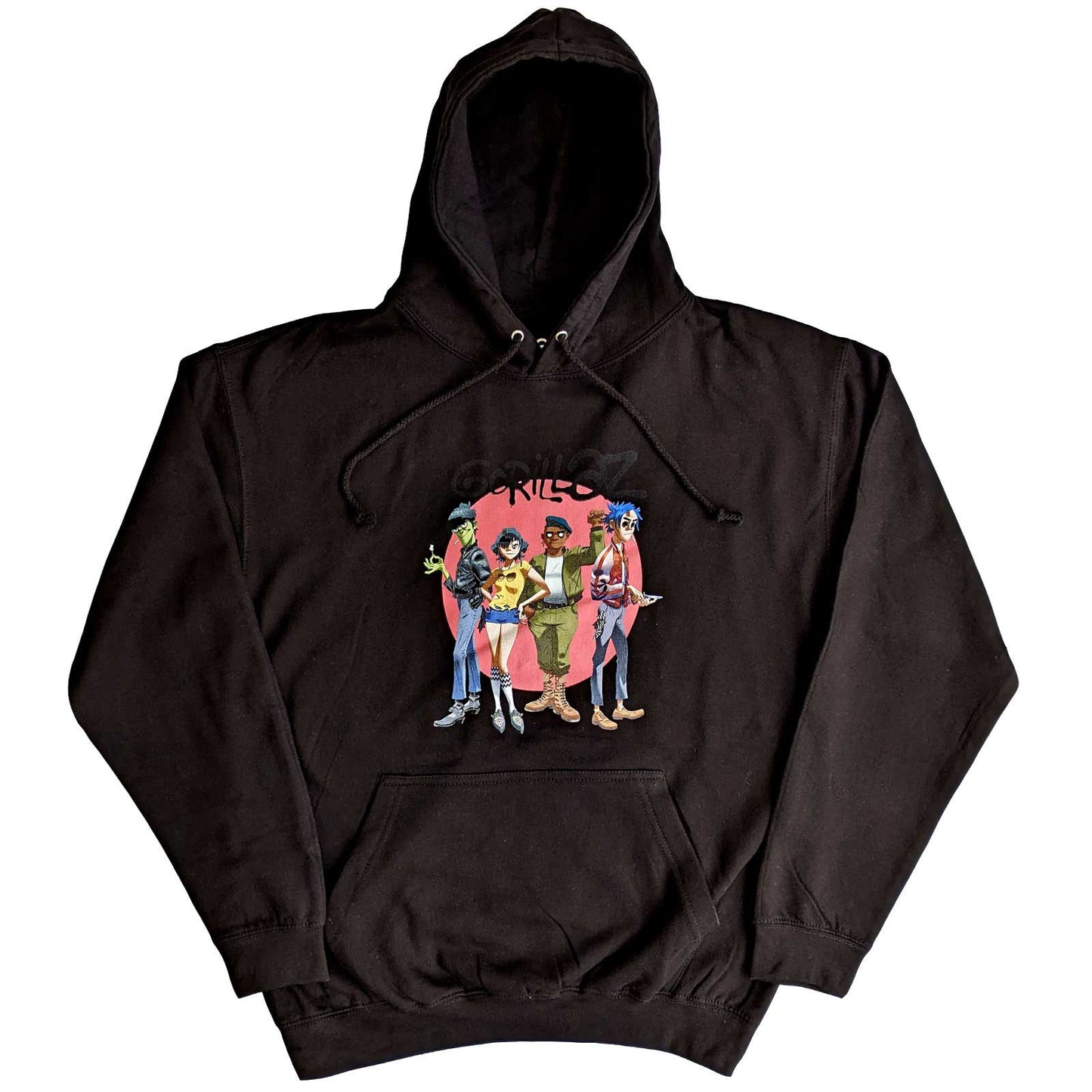 Gorillaz Pullover Hoodie Group Circle Rise - Ireland Vinyl