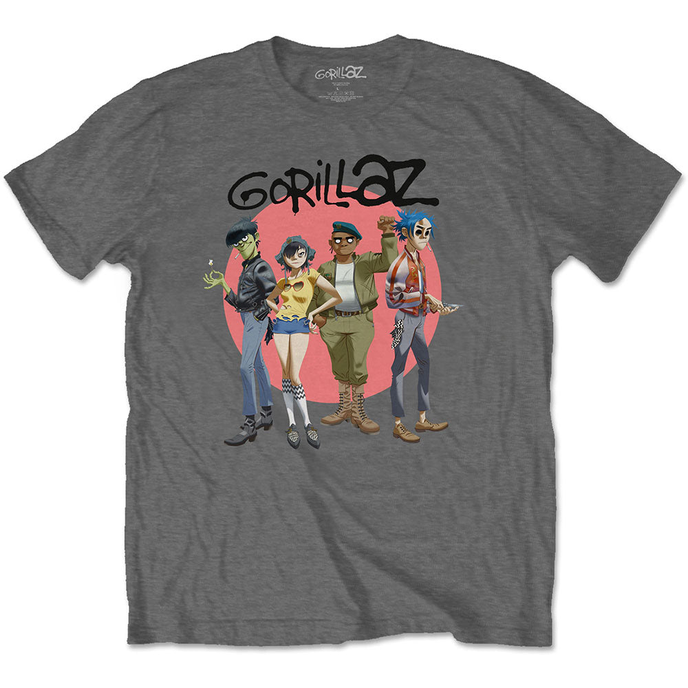 Gorillaz T-Shirt Group Circle Rise - Ireland Vinyl