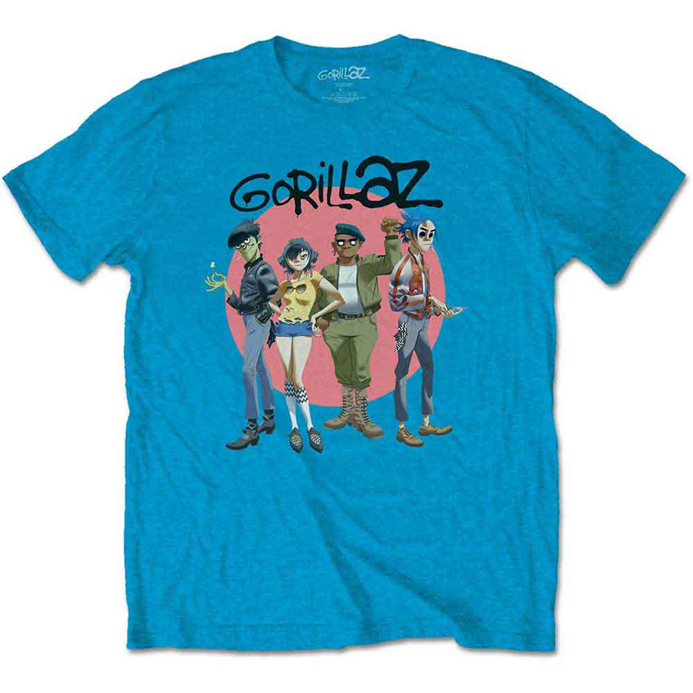 Gorillaz T-Shirt Group Circle Rise - Ireland Vinyl