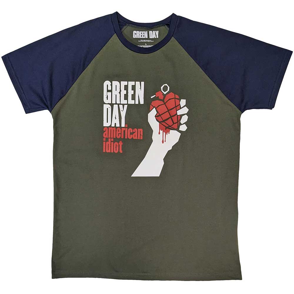 Green Day Raglan Shirt American Idiot - Ireland Vinyl