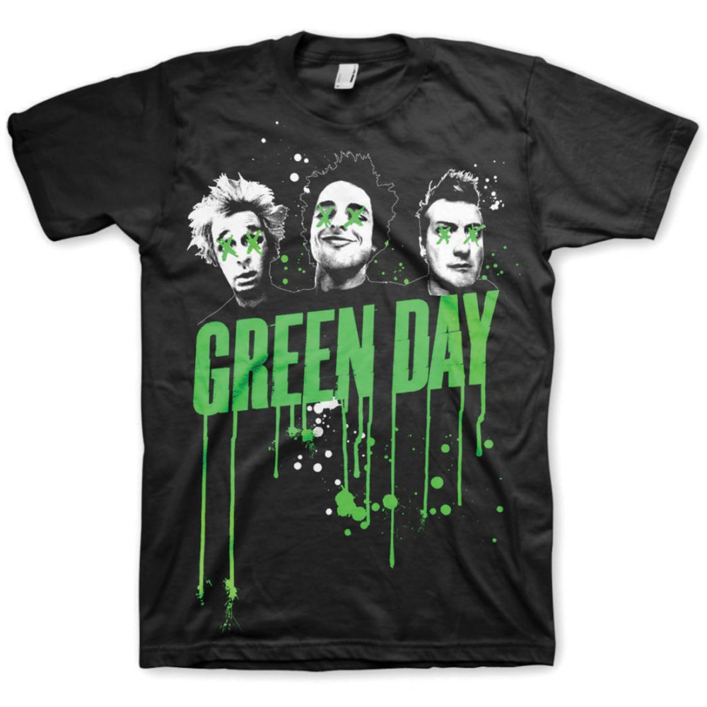 Green Day T-Shirt Drips - Ireland Vinyl