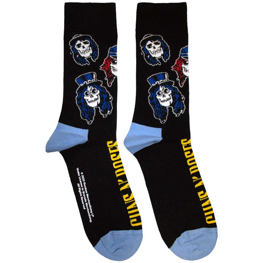 Guns N' Roses Socks Skulls Band