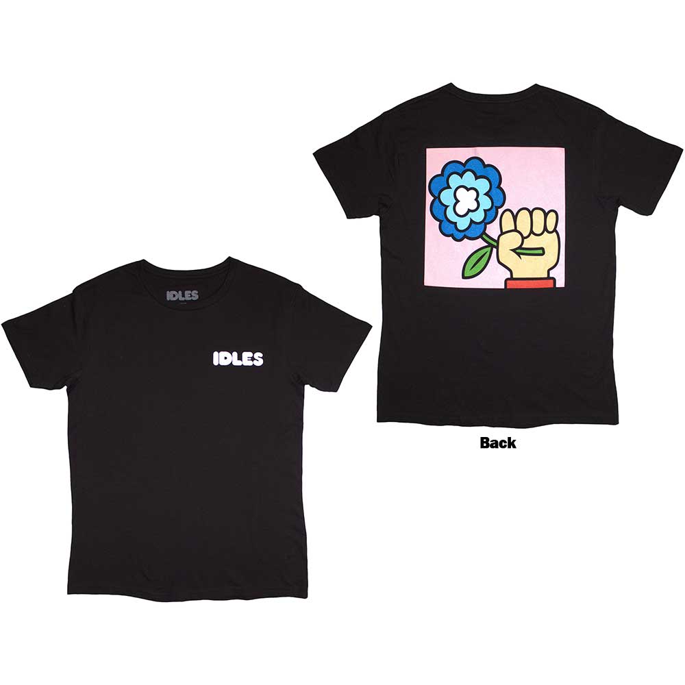 Idles Shirt Cartoon Flower (Back Print) - Ireland Vinyl