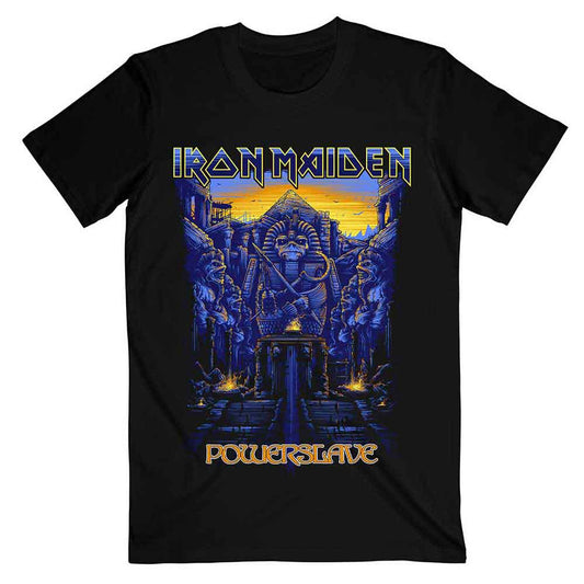 Iron Maiden T-Shirt: Dark Ink Powerslaves - Ireland Vinyl