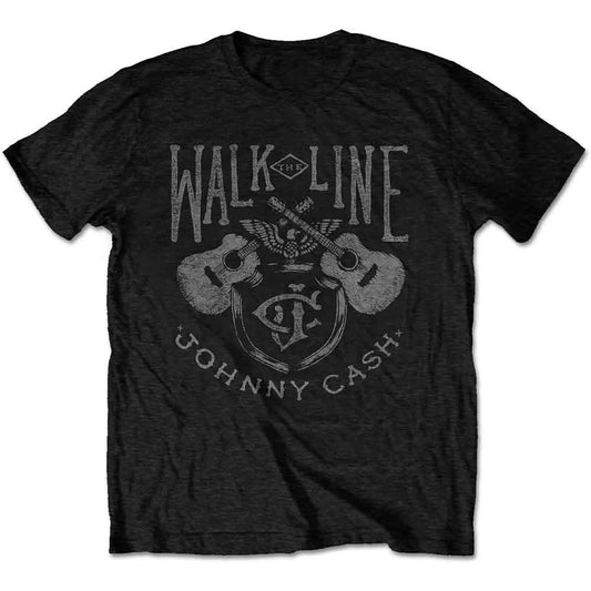 Johnny Cash T-Shirt mit Aufdruck „Walk the Line“