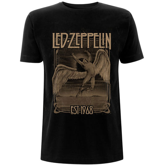 Led Zeppelin T-Shirt Faded Falling - Ireland Vinyl