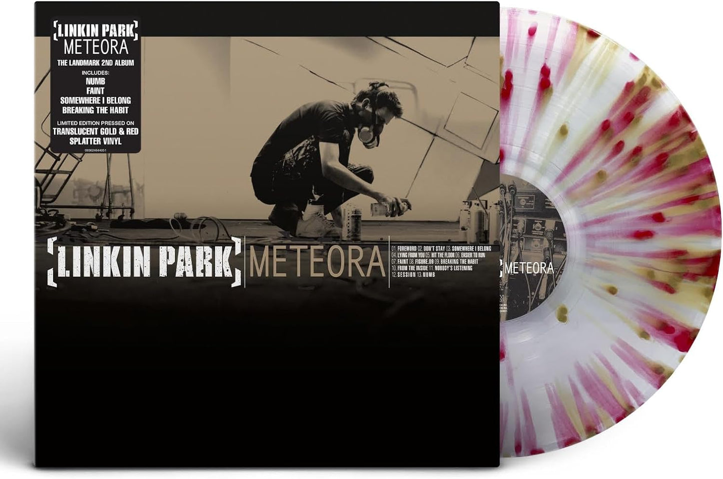 Linkin Park Meteora (Vinyl-LP in durchscheinendem Gold und rotem Splatter) 