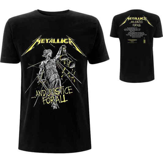 Metallica T-Shirt And Justice For All Tracks (Back Print)