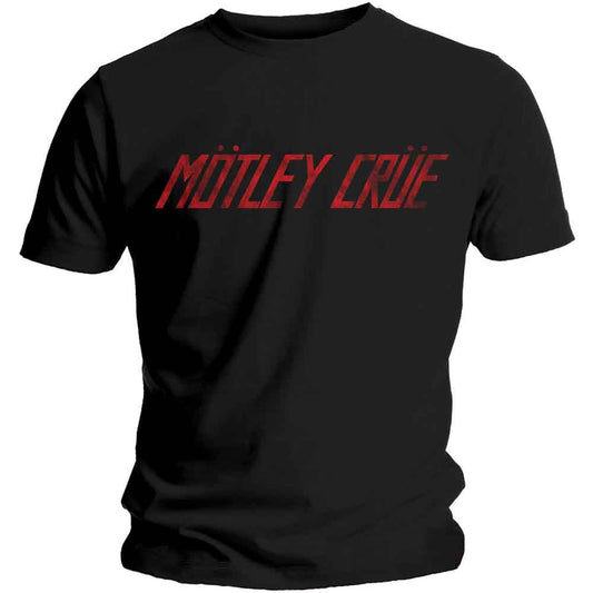 Motley Crue T-Shirt Distressed Logo - Ireland Vinyl