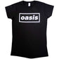 Oasis Ladies T-Shirt Decca Logo (Black)