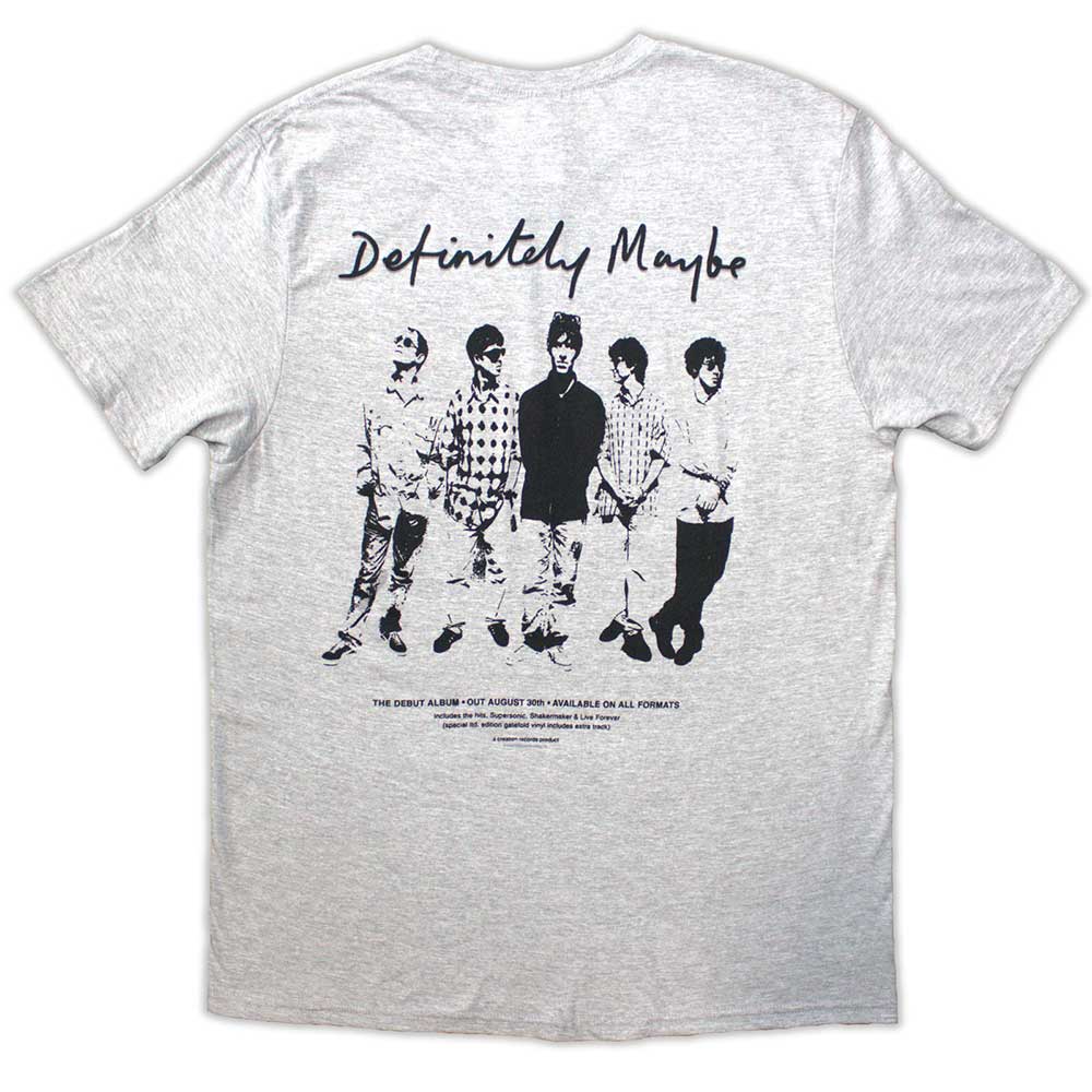 Oasis Shirt Definitely Maybe Promo (Back Print)