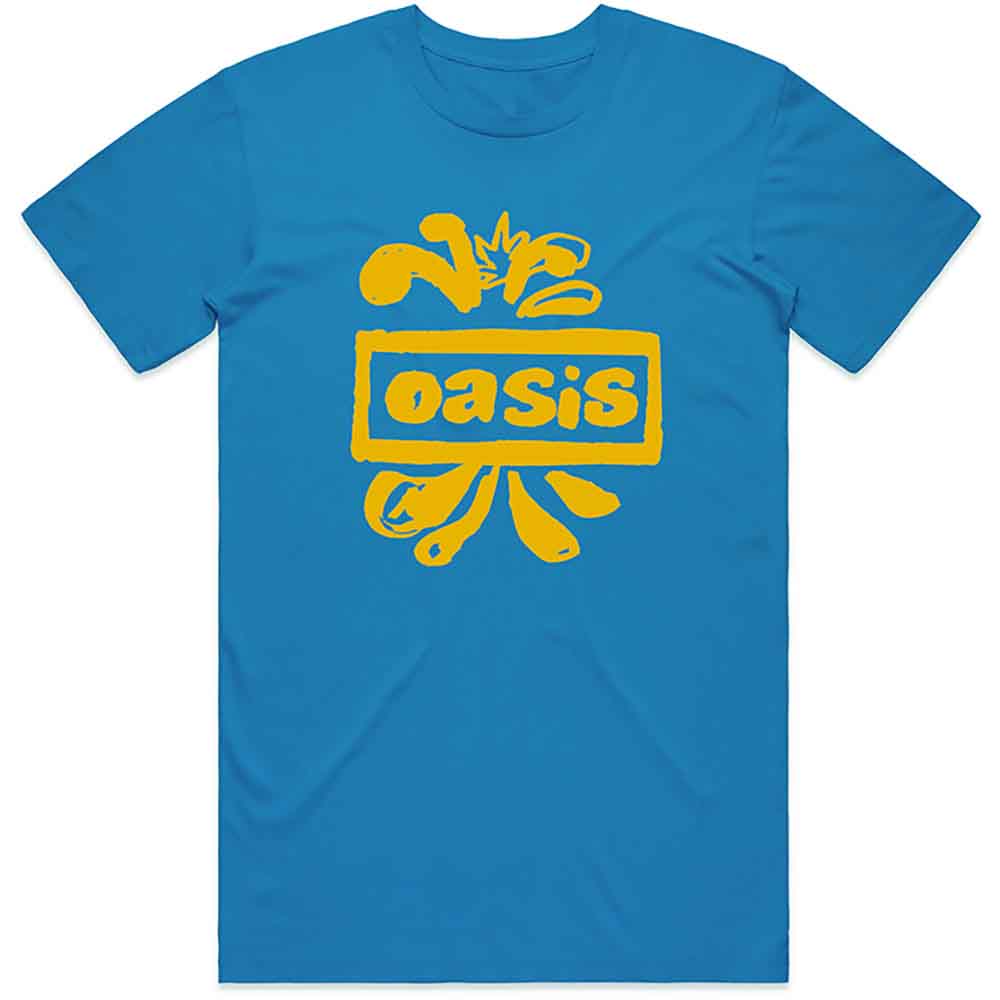 Oasis T-Shirt Gezeichnetes Logo (Blau)