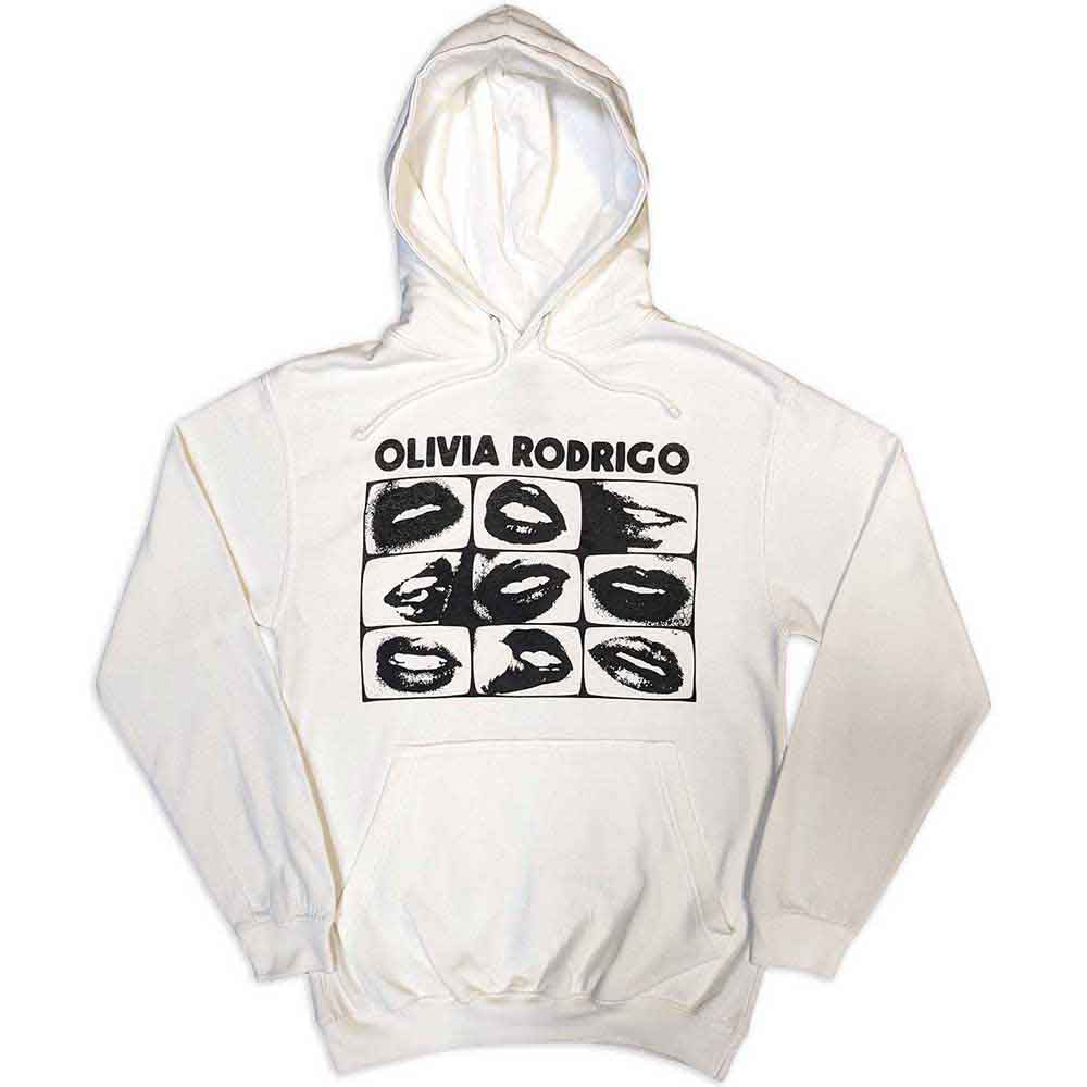 Olivia Rodrigo Pullover Hoodie Threshold Lips Grid - Ireland Vinyl