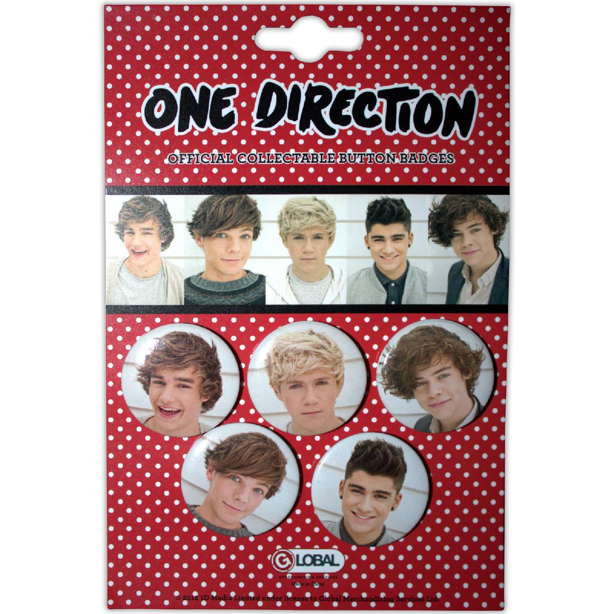 One Direction Button Badge Pack: Phase 3 - Ireland Vinyl