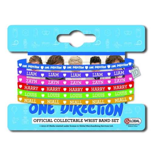 One Direction Gummy Wristband Pack - Ireland Vinyl