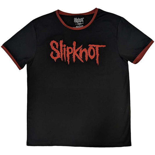 Slipknot Ringer T-Shirt Logo (Rückendruck)