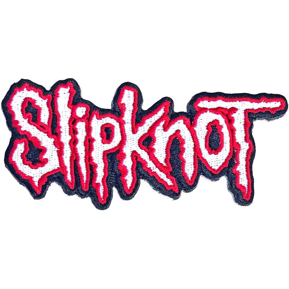 Slipknot Woven Patch Cut-Out Logo Red Border - Ireland Vinyl