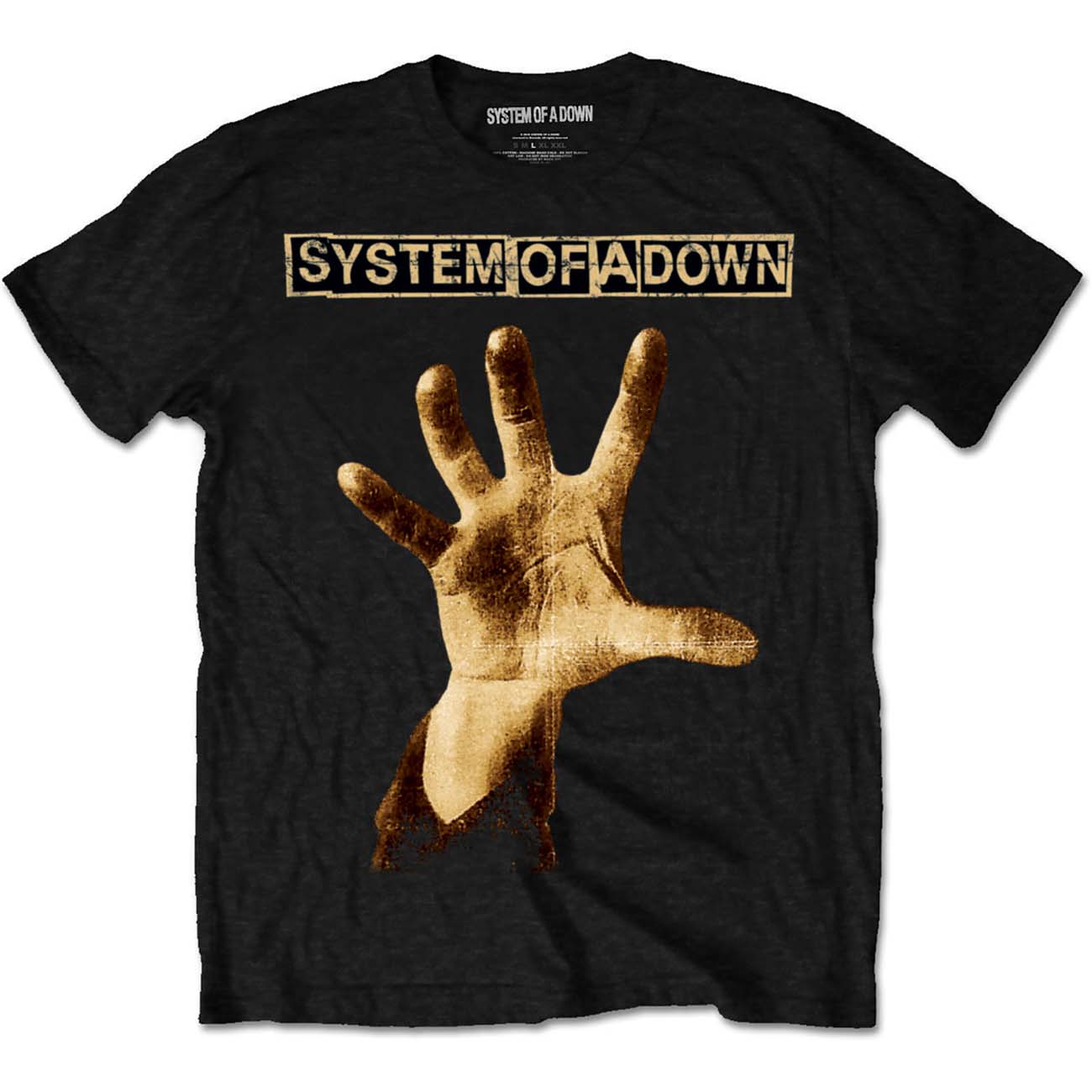 System Of A Down T-Shirt Hand - Ireland Vinyl