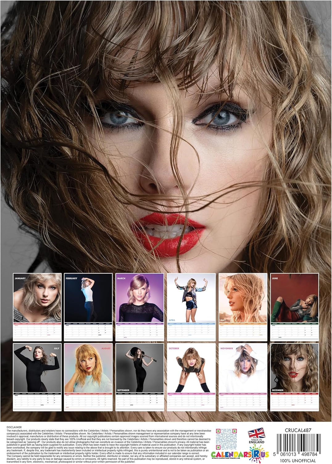 Taylor Swift 2025 Calendar ireland