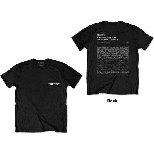 The 1975 T-Shirt A Brief Inquiry (Back Print) - Ireland Vinyl