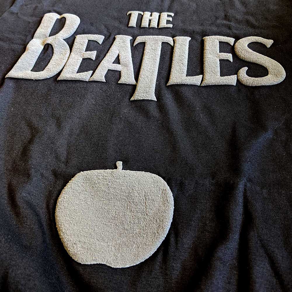 The Beatles Hi-Build T-Shirt Drop T-Logo und Apfel