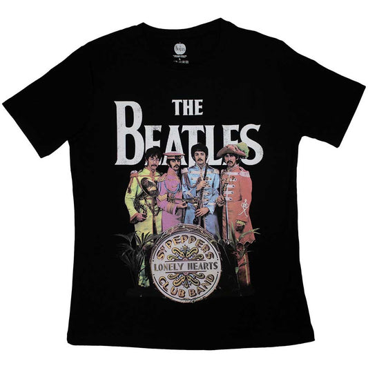 The Beatles Ladies T-Shirt: Sgt Pepper - Ireland Vinyl