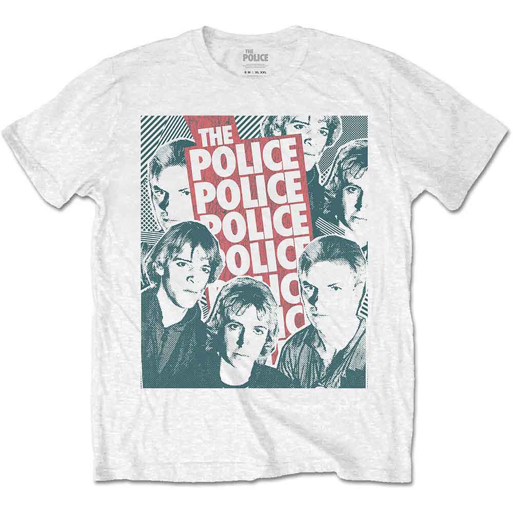 The Police T-Shirt Half-tone Faces - Ireland Vinyl