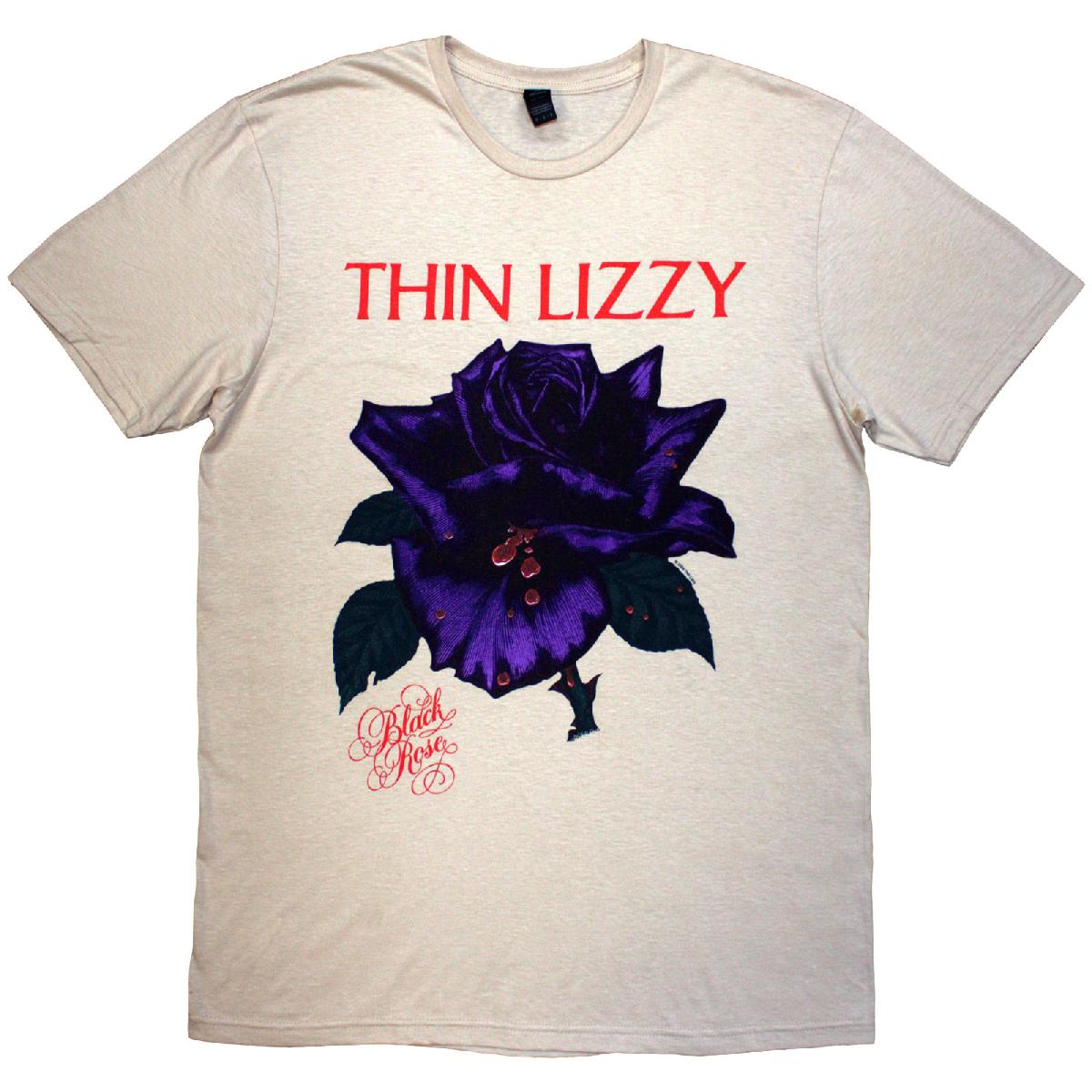 Thin Lizzy T-Shirt: Black Rose Tracklist (Back Print) - Ireland Vinyl