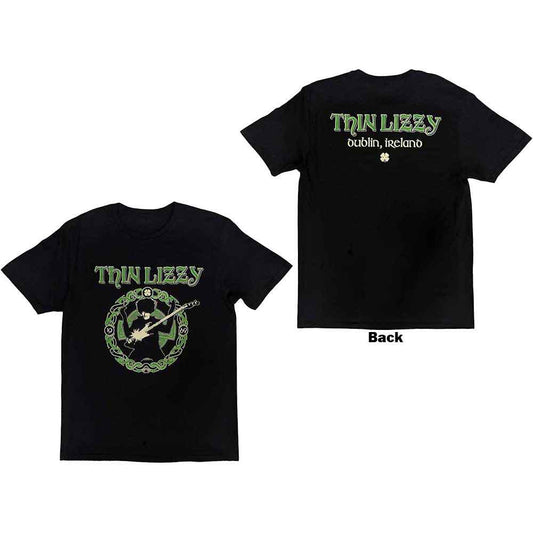 Thin Lizzy T-Shirt: Celtic Ring (Back Print) - Ireland Vinyl