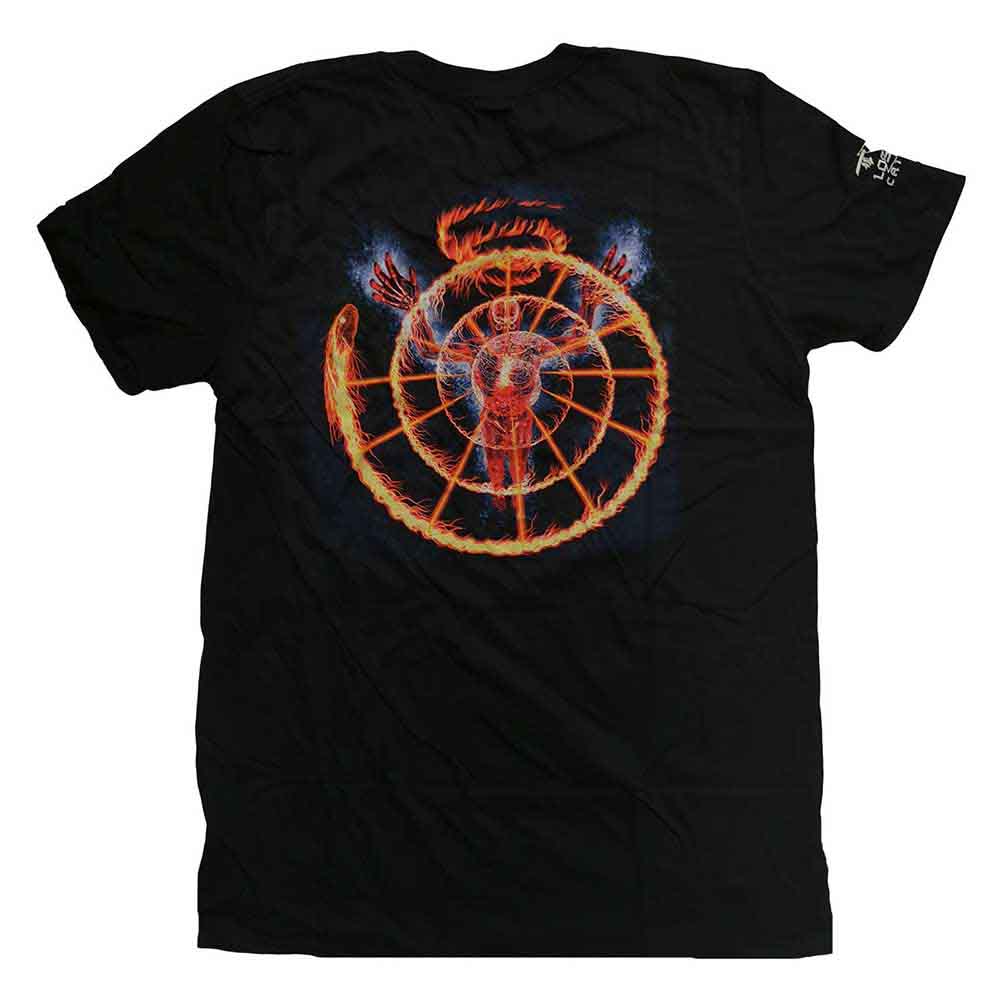 Tool T-Shirt Flame Spiral (Back & Sleeve Print)