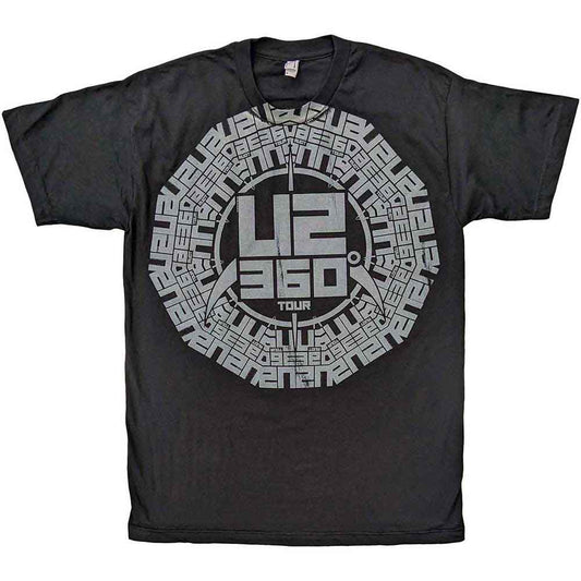 U2 T-Shirt 360 Grad Tour Logo