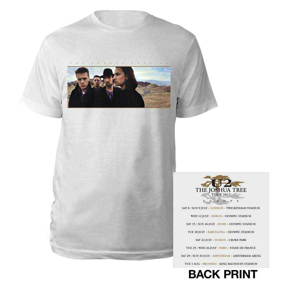 U2 T-Shirt Joshua Tree Photo (Ex-Tour & Back Print)