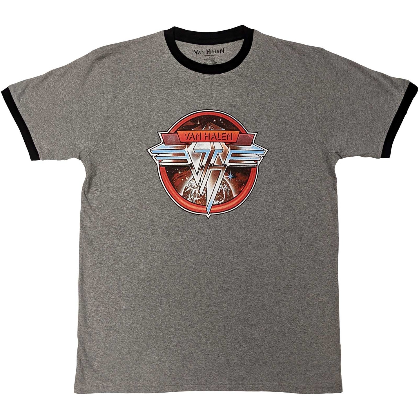 Van Halen Ringer T-Shirt Circle Logo - Ireland Vinyl