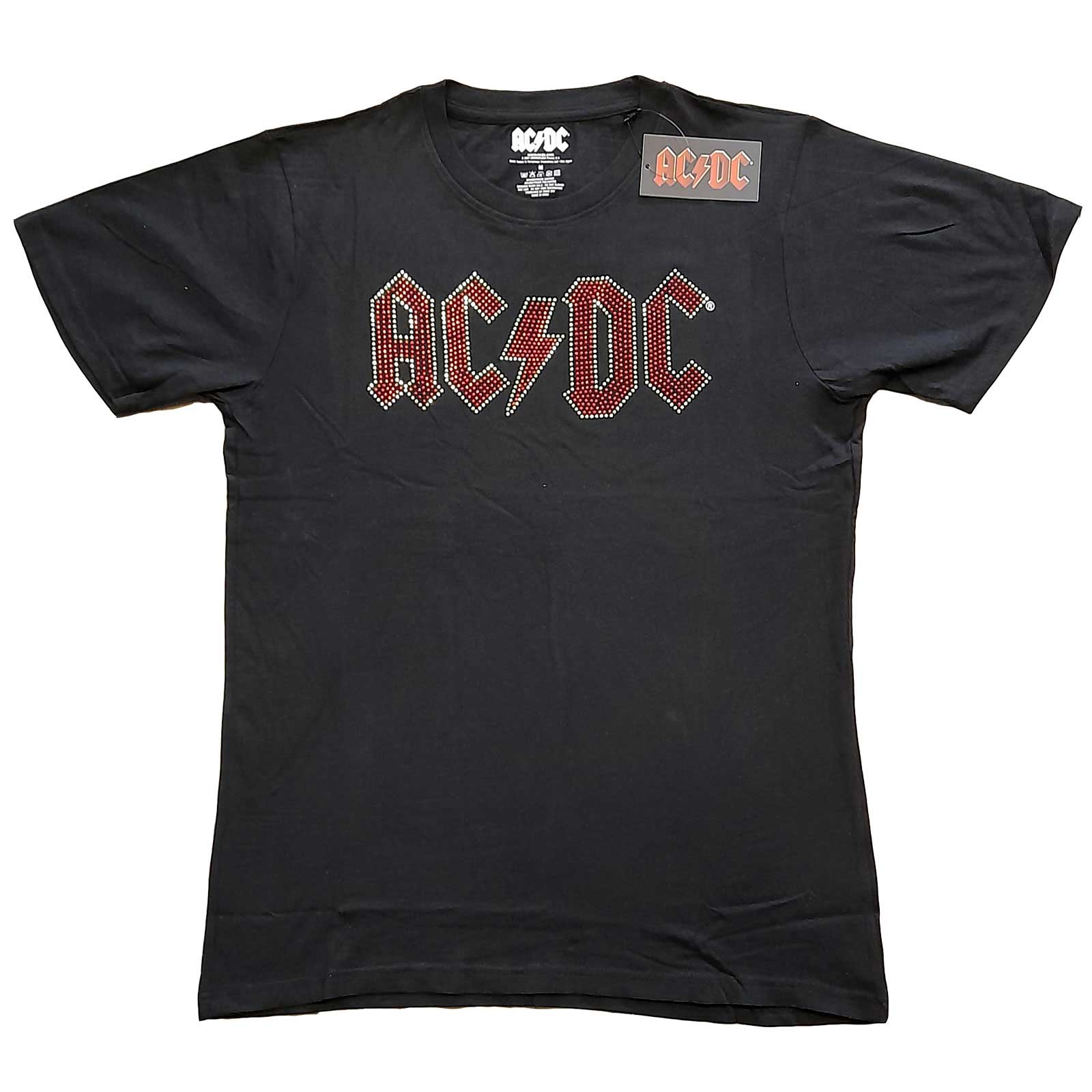 AC/DC T-Shirt: Full Colour Logo (Diamante) - Ireland Vinyl