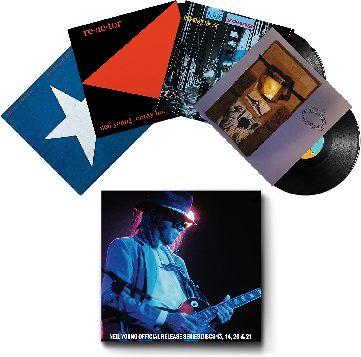 Neil Young Official Release Series Discs 13, 14, 20 & 21 - Ireland Vinyl