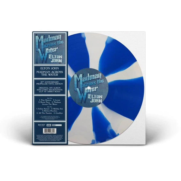 Elton John Madman Across The Water (Blue & White Vinyl) - Ireland Vinyl